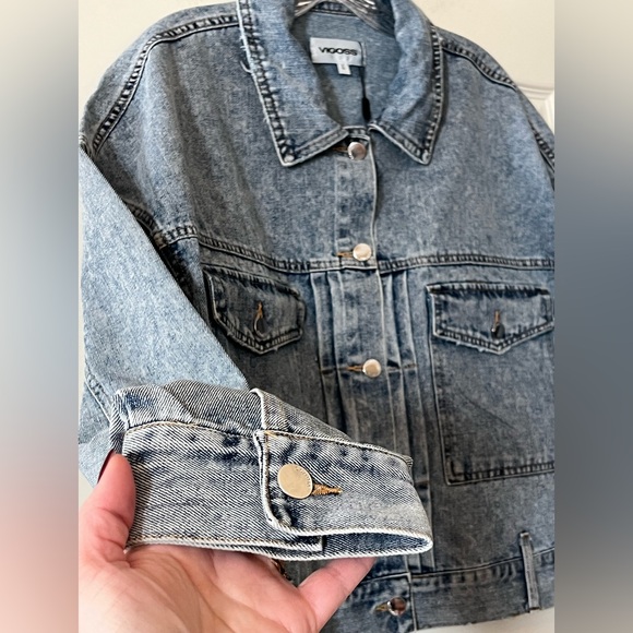 Vigoss Medium Blue Wash Denim Jacket for Women Size Large - Picture 5 of 16